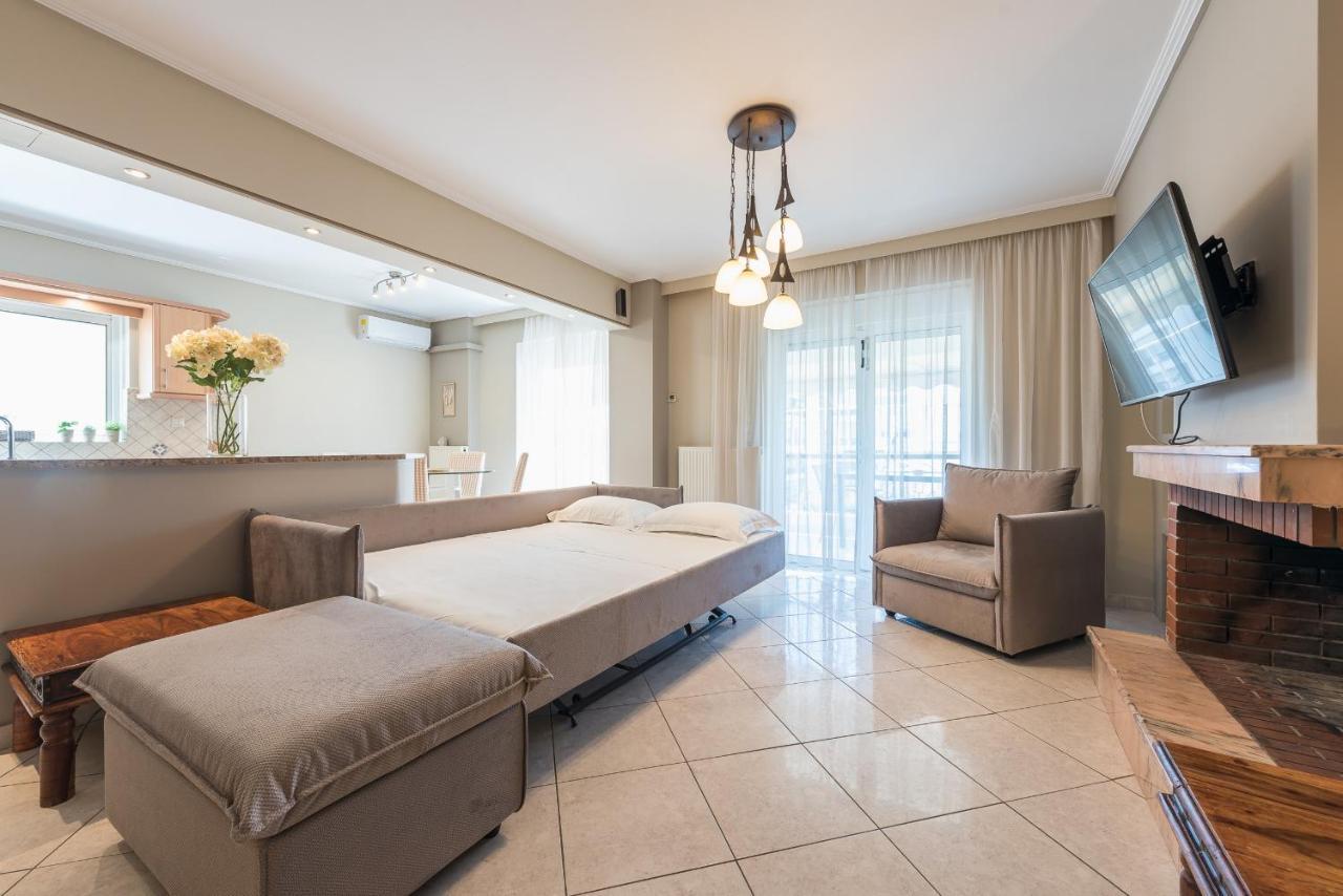 Luxury And Spacious Apt For 6 Guests Афины Экстерьер фото